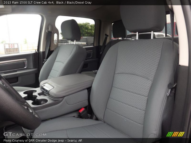Black / Black/Diesel Gray 2013 Ram 1500 SLT Crew Cab 4x4