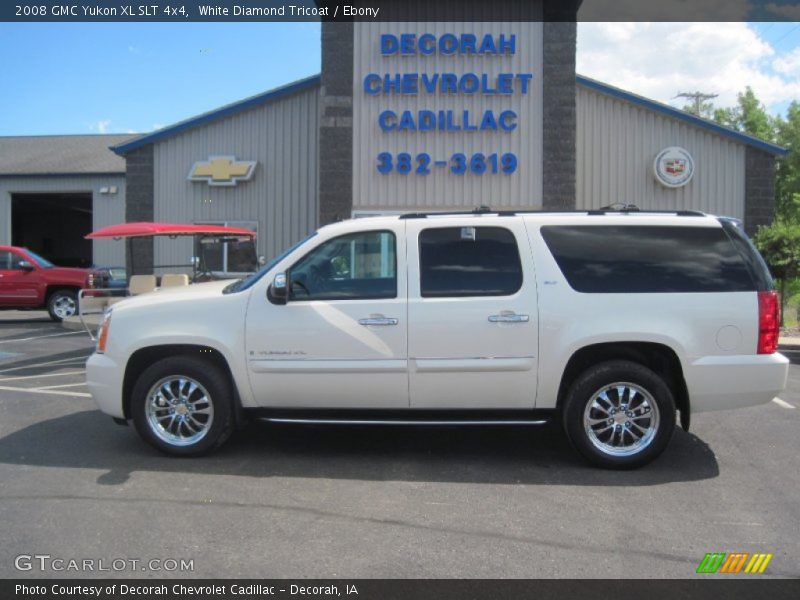 White Diamond Tricoat / Ebony 2008 GMC Yukon XL SLT 4x4