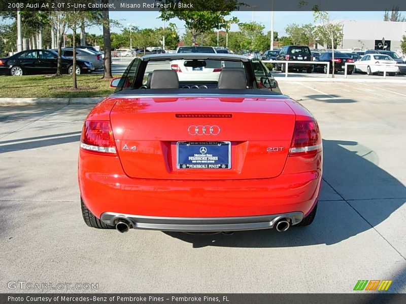 Misano Red Pearl / Black 2008 Audi A4 2.0T S-Line Cabriolet