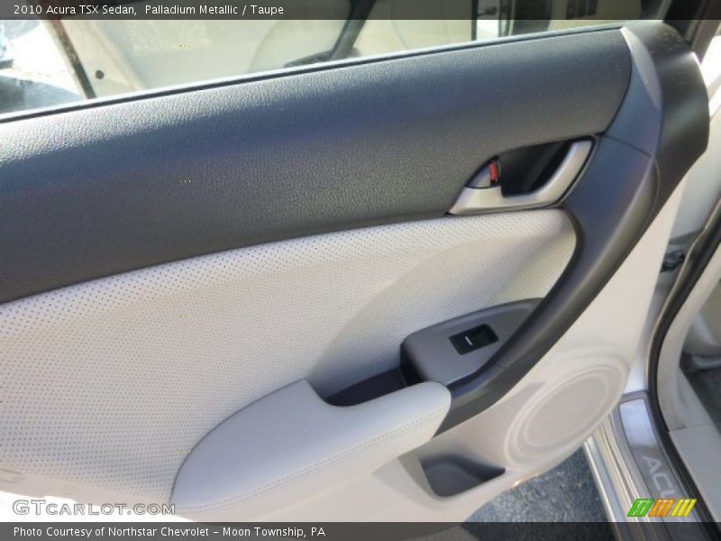 Palladium Metallic / Taupe 2010 Acura TSX Sedan