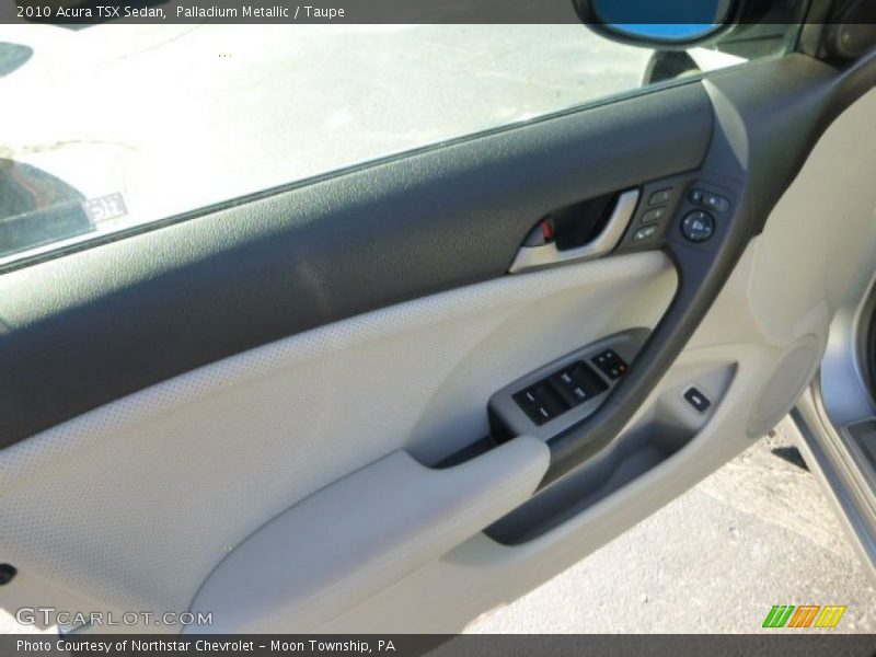 Palladium Metallic / Taupe 2010 Acura TSX Sedan