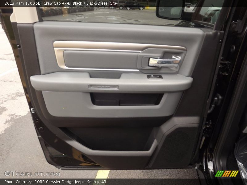 Black / Black/Diesel Gray 2013 Ram 1500 SLT Crew Cab 4x4
