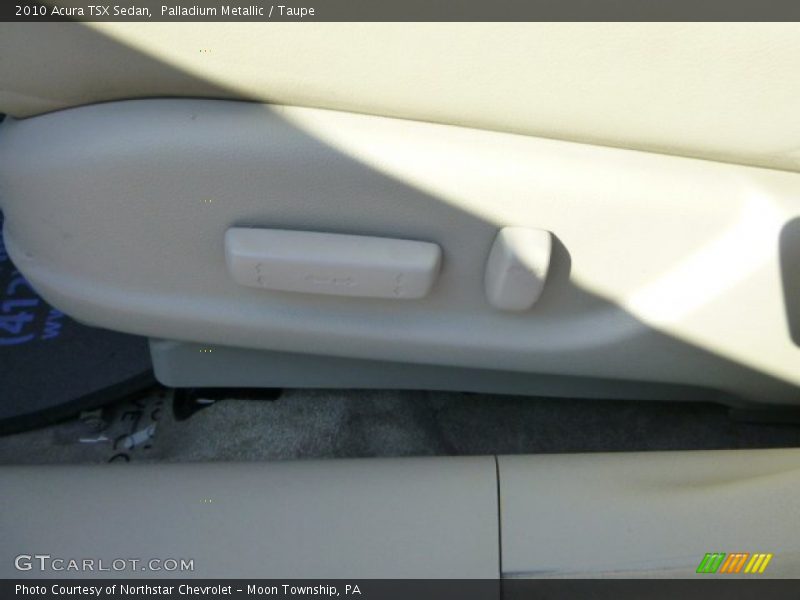 Palladium Metallic / Taupe 2010 Acura TSX Sedan