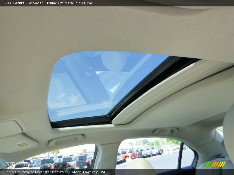 Palladium Metallic / Taupe 2010 Acura TSX Sedan