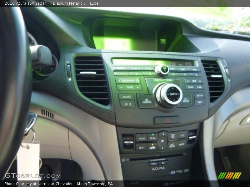 Palladium Metallic / Taupe 2010 Acura TSX Sedan