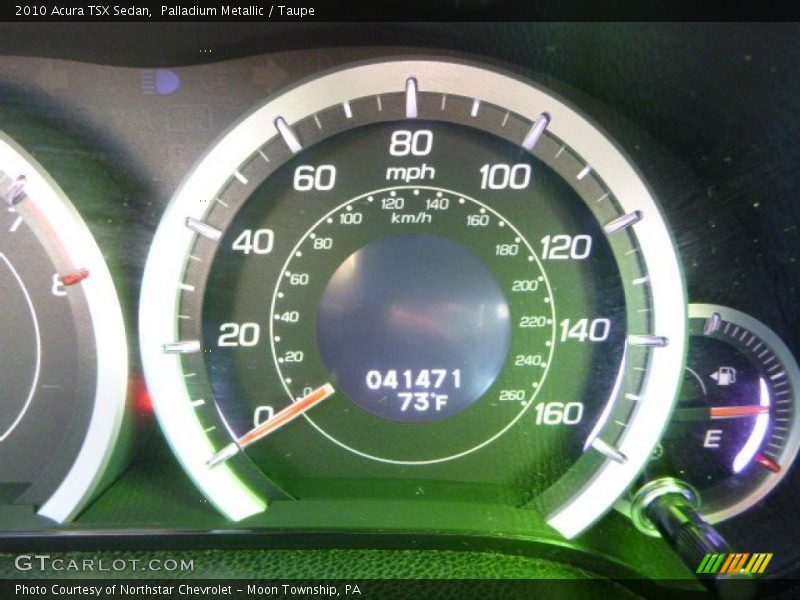 Palladium Metallic / Taupe 2010 Acura TSX Sedan