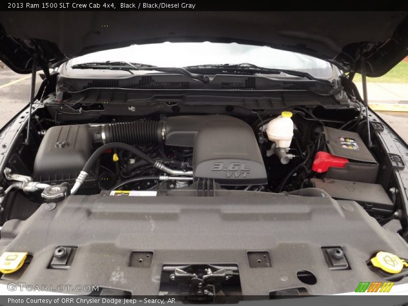 Black / Black/Diesel Gray 2013 Ram 1500 SLT Crew Cab 4x4