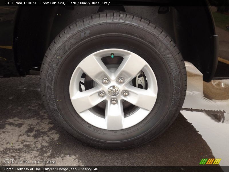 Black / Black/Diesel Gray 2013 Ram 1500 SLT Crew Cab 4x4