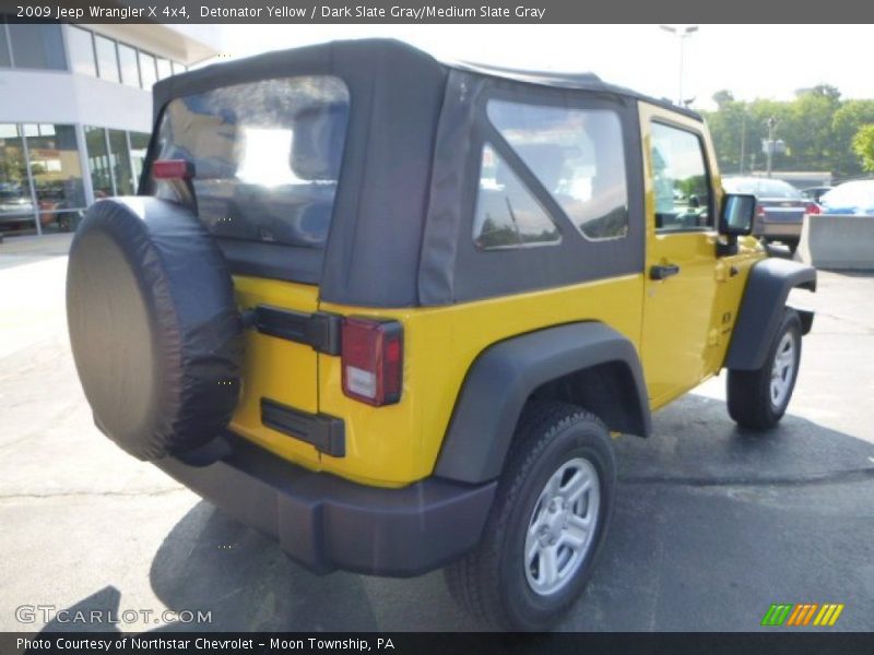 Detonator Yellow / Dark Slate Gray/Medium Slate Gray 2009 Jeep Wrangler X 4x4