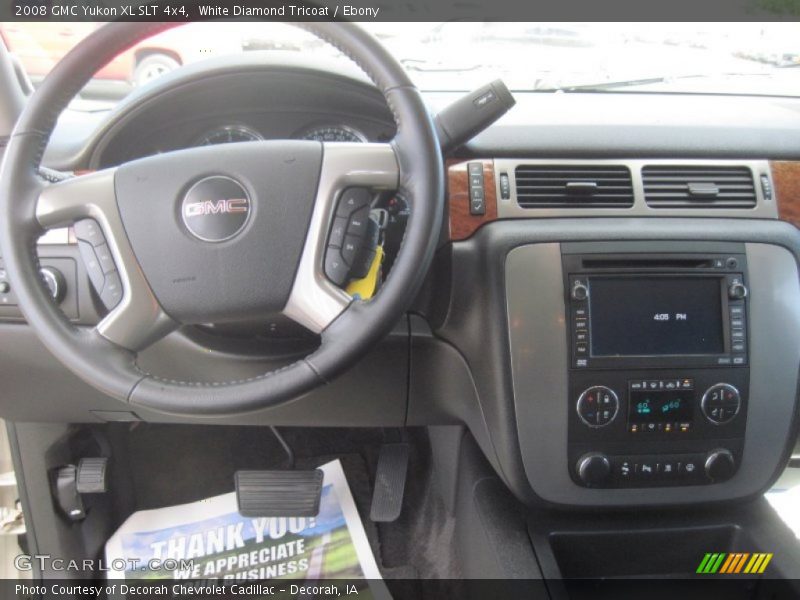 White Diamond Tricoat / Ebony 2008 GMC Yukon XL SLT 4x4