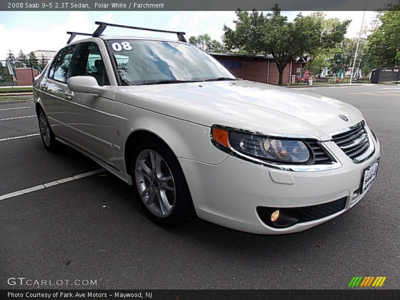 Polar White / Parchment 2008 Saab 9-5 2.3T Sedan
