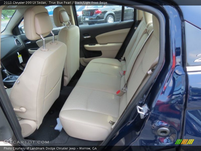 True Blue Pearl / Black/Light Frost Beige 2013 Chrysler 200 LX Sedan