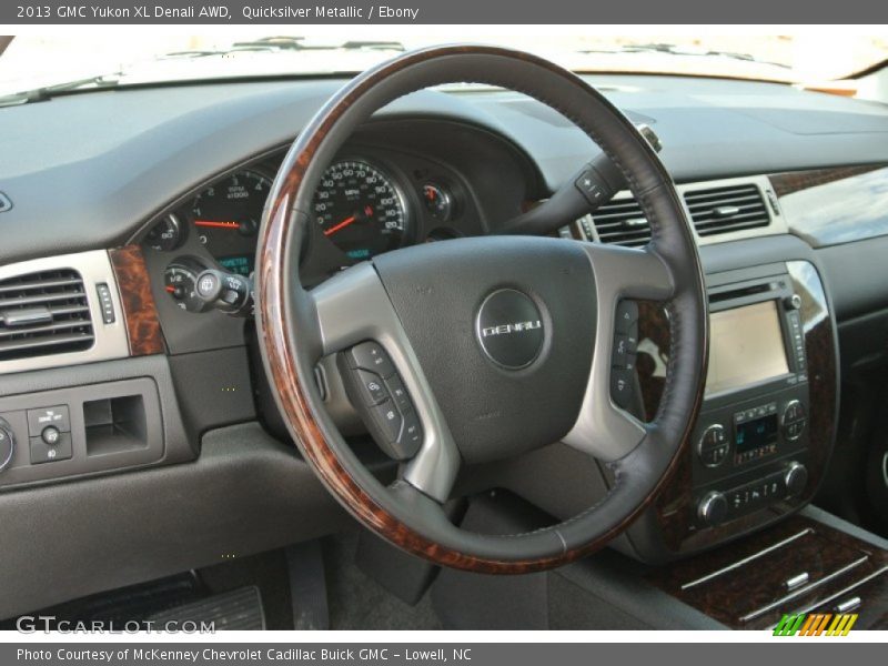 Quicksilver Metallic / Ebony 2013 GMC Yukon XL Denali AWD