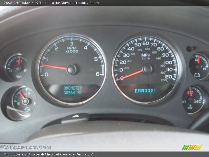 White Diamond Tricoat / Ebony 2008 GMC Yukon XL SLT 4x4