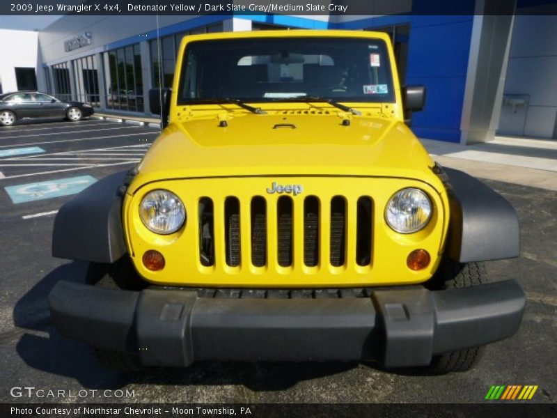 Detonator Yellow / Dark Slate Gray/Medium Slate Gray 2009 Jeep Wrangler X 4x4