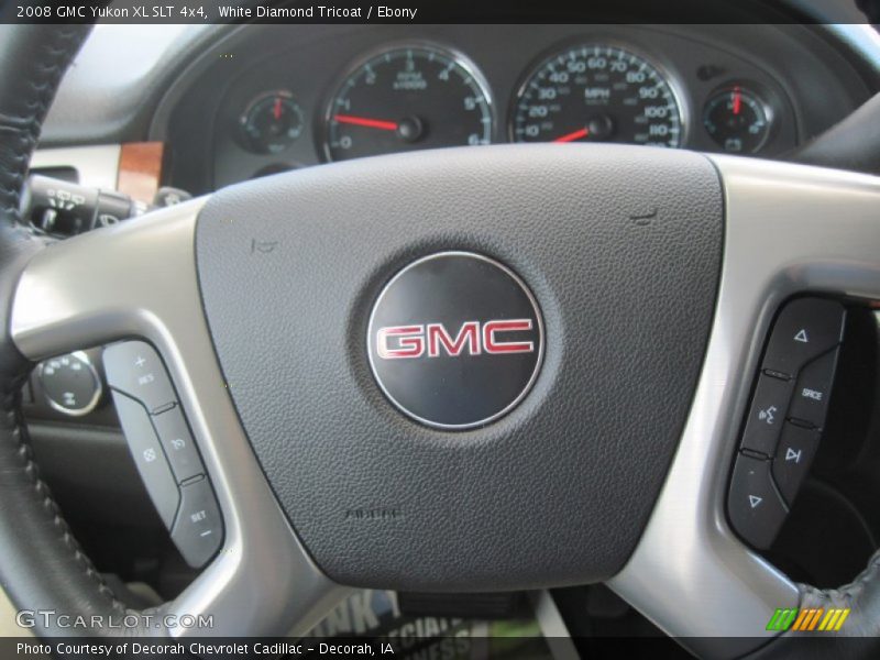 White Diamond Tricoat / Ebony 2008 GMC Yukon XL SLT 4x4