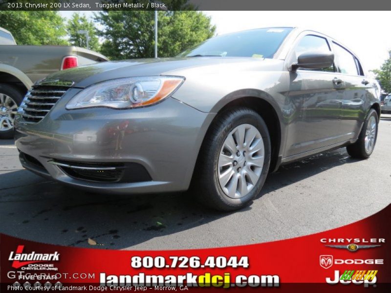 Tungsten Metallic / Black 2013 Chrysler 200 LX Sedan