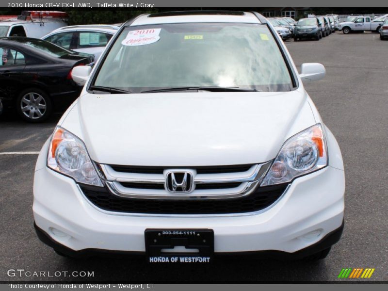 Taffeta White / Gray 2010 Honda CR-V EX-L AWD