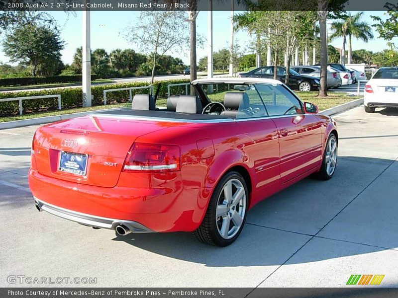 Misano Red Pearl / Black 2008 Audi A4 2.0T S-Line Cabriolet