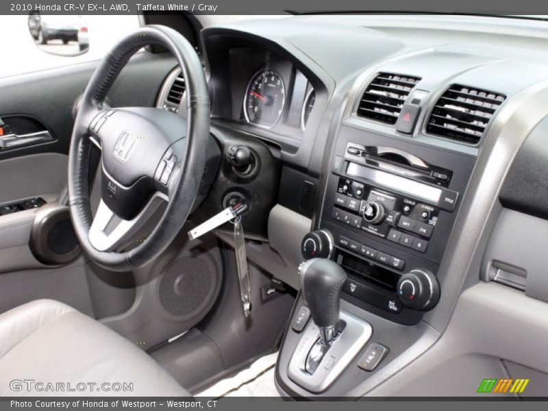 Taffeta White / Gray 2010 Honda CR-V EX-L AWD
