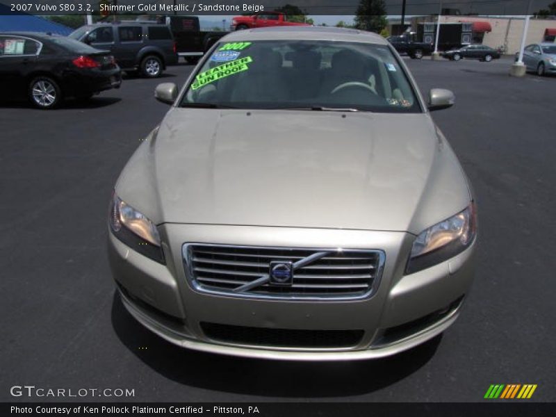 Shimmer Gold Metallic / Sandstone Beige 2007 Volvo S80 3.2