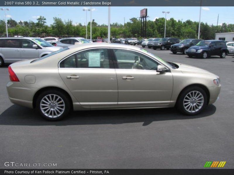 Shimmer Gold Metallic / Sandstone Beige 2007 Volvo S80 3.2