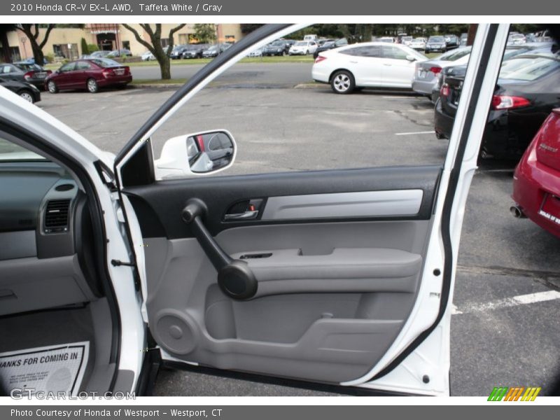 Taffeta White / Gray 2010 Honda CR-V EX-L AWD