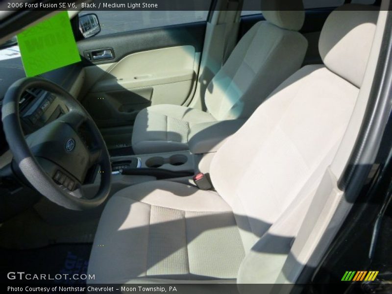 Black / Medium Light Stone 2006 Ford Fusion SE V6