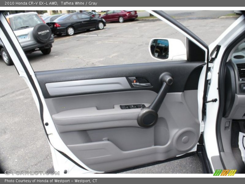 Taffeta White / Gray 2010 Honda CR-V EX-L AWD