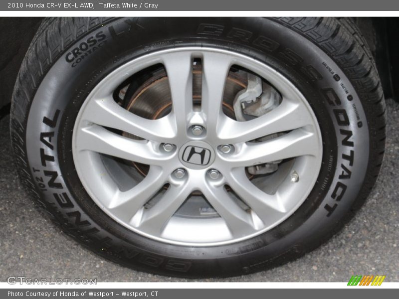 Taffeta White / Gray 2010 Honda CR-V EX-L AWD