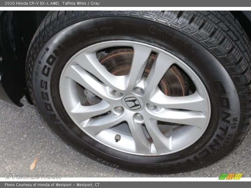 Taffeta White / Gray 2010 Honda CR-V EX-L AWD