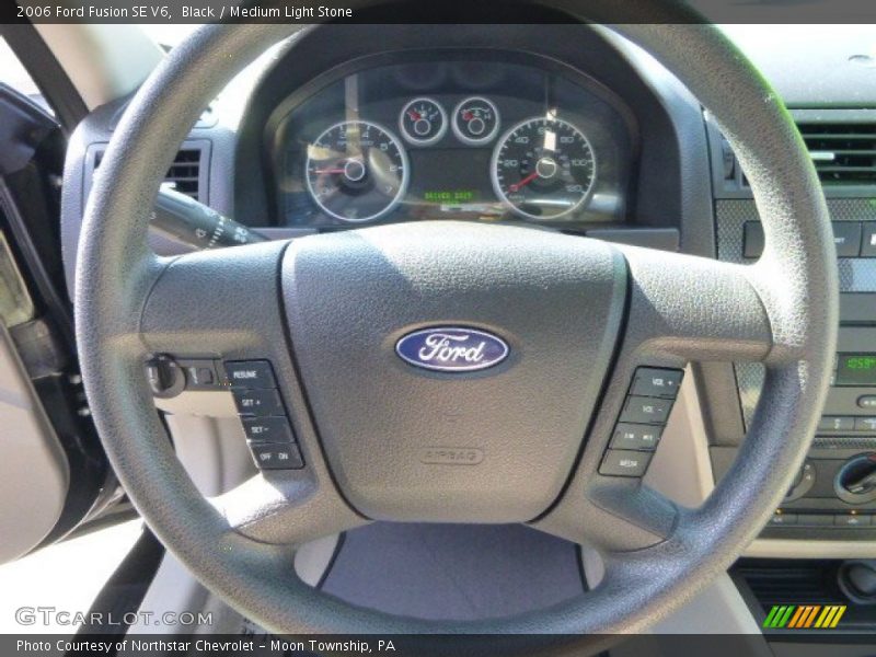 Black / Medium Light Stone 2006 Ford Fusion SE V6