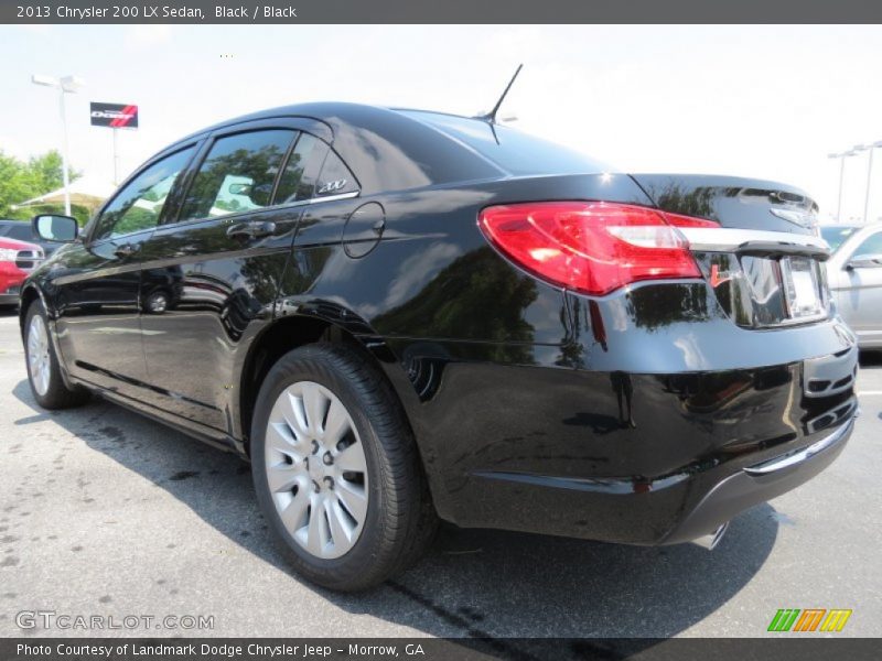 Black / Black 2013 Chrysler 200 LX Sedan