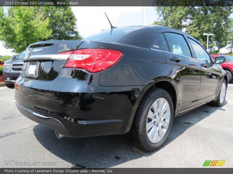 Black / Black 2013 Chrysler 200 LX Sedan