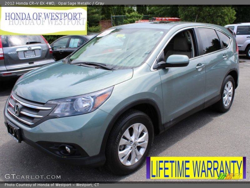 Opal Sage Metallic / Gray 2012 Honda CR-V EX 4WD