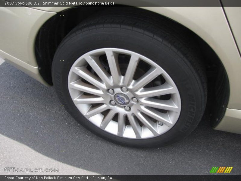Shimmer Gold Metallic / Sandstone Beige 2007 Volvo S80 3.2