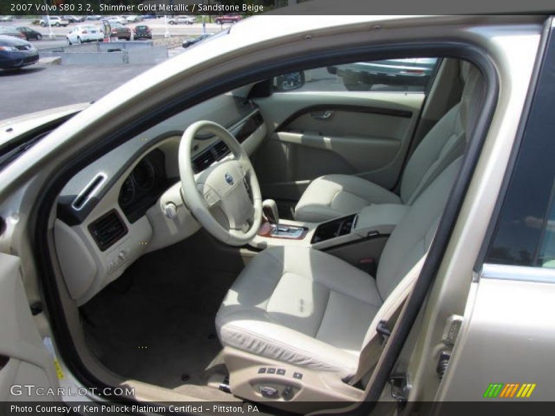 Shimmer Gold Metallic / Sandstone Beige 2007 Volvo S80 3.2