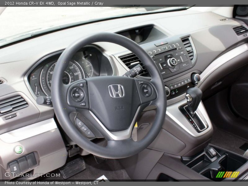 Opal Sage Metallic / Gray 2012 Honda CR-V EX 4WD