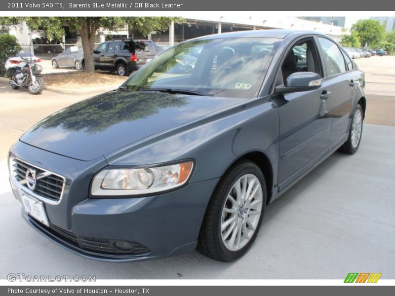 Barents Blue Metallic / Off Black Leather 2011 Volvo S40 T5