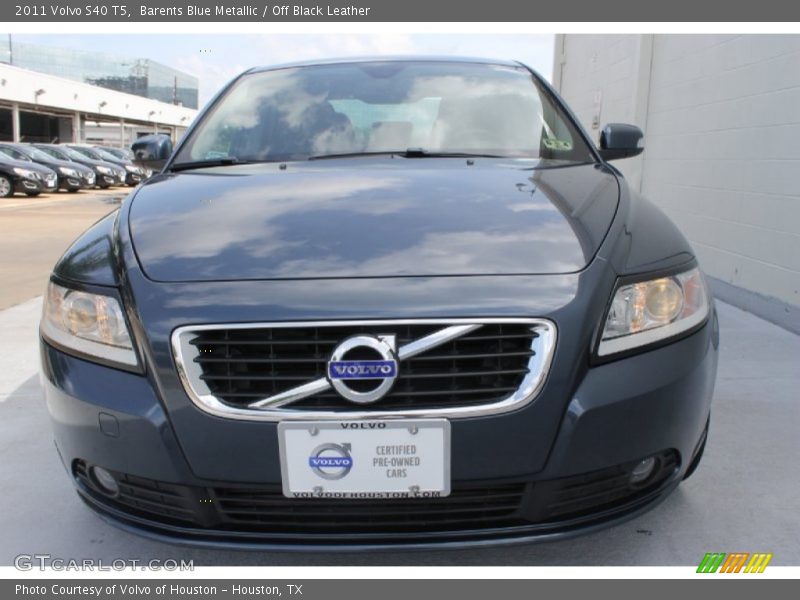 Barents Blue Metallic / Off Black Leather 2011 Volvo S40 T5