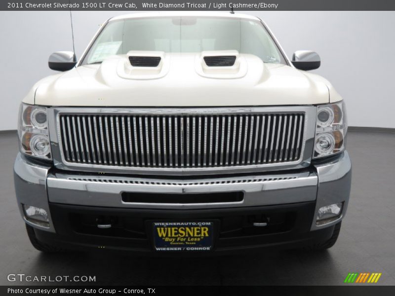 White Diamond Tricoat / Light Cashmere/Ebony 2011 Chevrolet Silverado 1500 LT Crew Cab