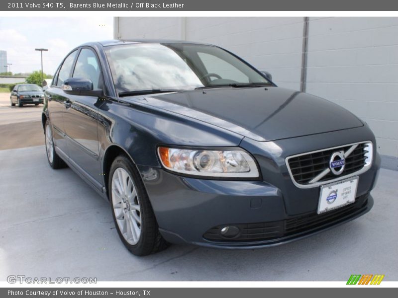 Barents Blue Metallic / Off Black Leather 2011 Volvo S40 T5