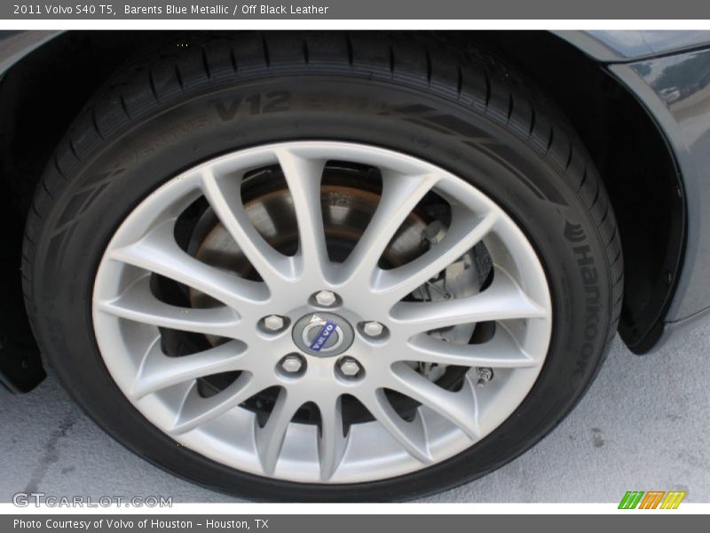 Barents Blue Metallic / Off Black Leather 2011 Volvo S40 T5