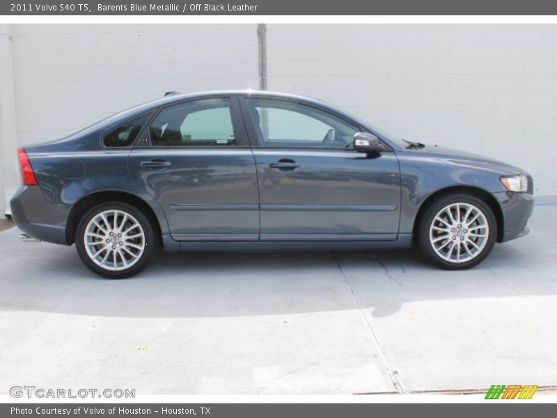 Barents Blue Metallic / Off Black Leather 2011 Volvo S40 T5