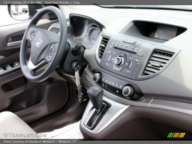 Opal Sage Metallic / Gray 2012 Honda CR-V EX 4WD
