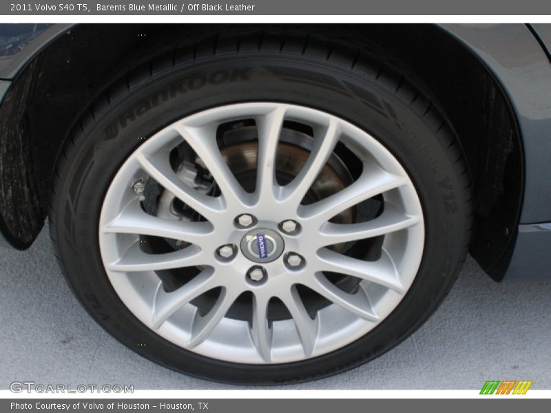Barents Blue Metallic / Off Black Leather 2011 Volvo S40 T5