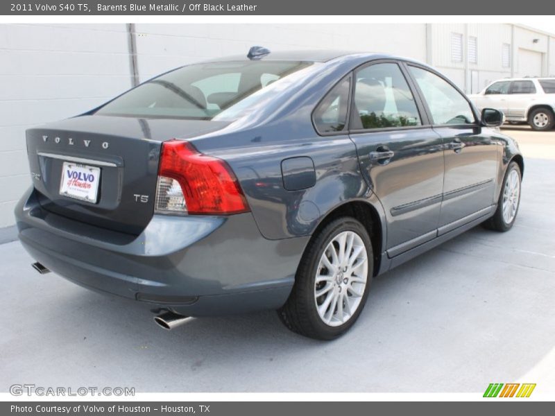 Barents Blue Metallic / Off Black Leather 2011 Volvo S40 T5