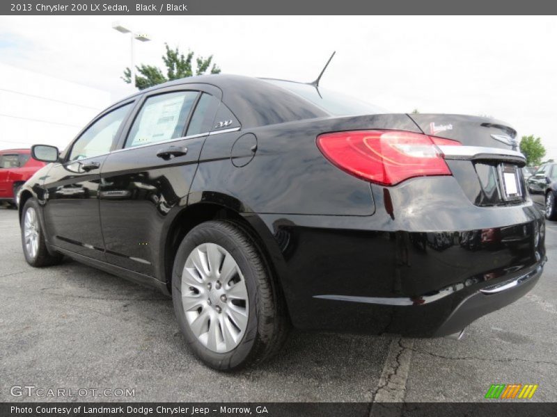 Black / Black 2013 Chrysler 200 LX Sedan