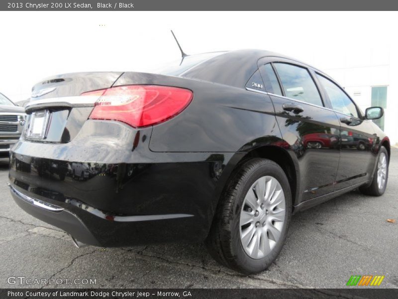 Black / Black 2013 Chrysler 200 LX Sedan
