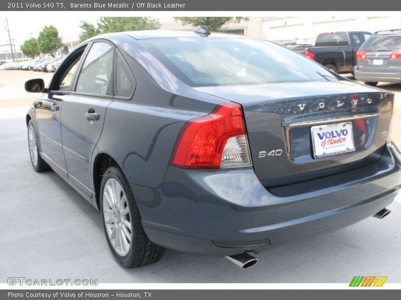 Barents Blue Metallic / Off Black Leather 2011 Volvo S40 T5